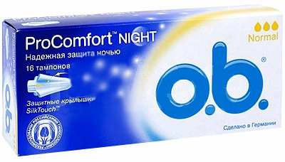 Тампоны ОБи O.B. pro comfort Normal Night