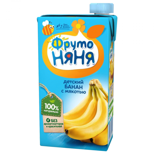 ФРУТО НЯНЯ Сок банан с мякотью 500мл  в Казахстане, интернет-аптека Рокет Фарм