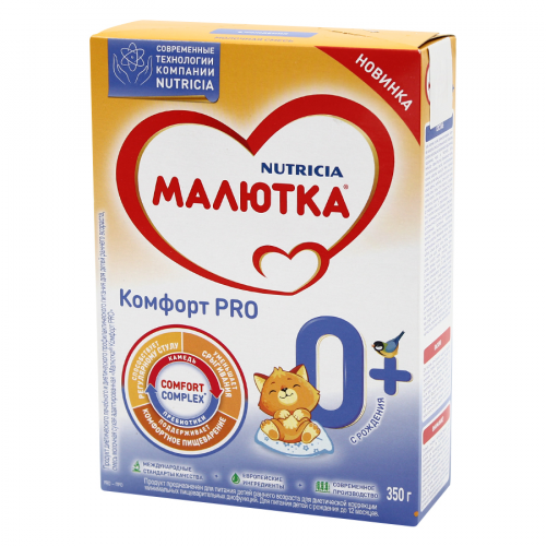 МАЛЮТКА Смесь молочная комфорт PRO с рождения 0+ 350гр  в Казахстане, интернет-аптека Рокет Фарм