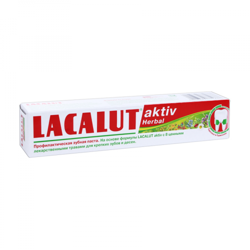 Паста зубная Лакалют Lacalut Activ Herbal Паста в Казахстане, интернет-аптека Рокет Фарм