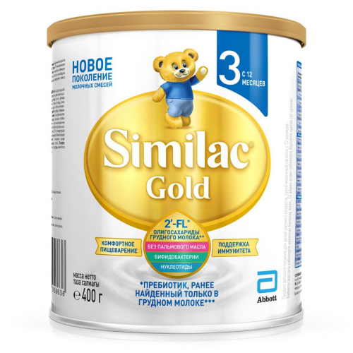 ABBOTT Смесь молочная SIMILAC Gold 3 c 12мес, 400гр  в Казахстане, интернет-аптека Рокет Фарм