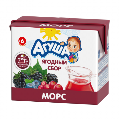 АГУША Морс ягодный сбор 200мл  в Казахстане, интернет-аптека Рокет Фарм