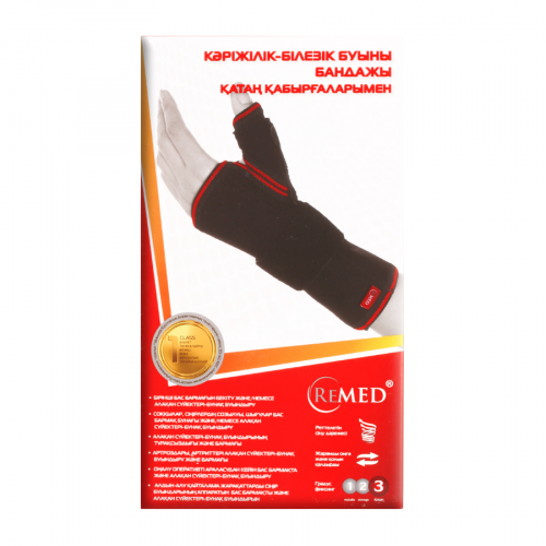 REMED Бандаж на лучезапястный сустав (с фиксацией пальца) R8304 размер L  в Казахстане, интернет-аптека Рокет Фарм