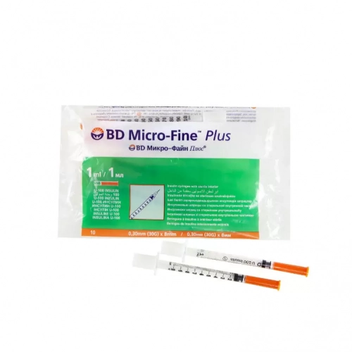 Шприц инсулиновый BD Micro-Fine Plus Шприц в Казахстане, интернет-аптека Рокет Фарм