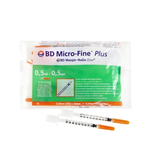 Шприц инсулиновый BD Micro-Fine Plus Шприц в Казахстане, интернет-аптека Рокет Фарм
