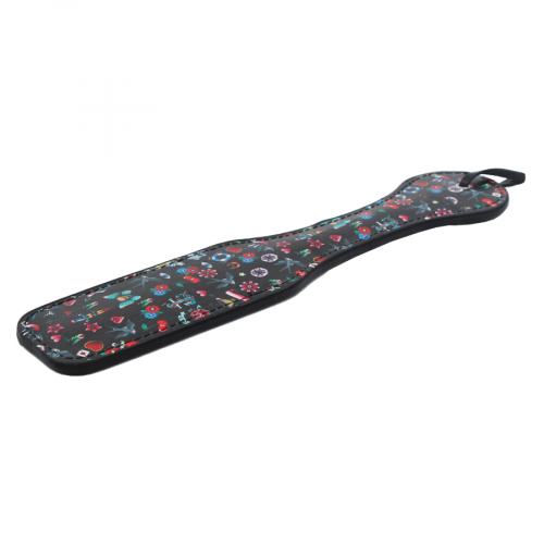 OUCH Шлепалка Printed Paddle Old School Tatto Style OU448BLK  в Казахстане, интернет-аптека Рокет Фарм