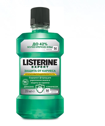 Ополаскиватель для полости рта Листерин Listerine Защита от кариеса Ополаскиватель в Казахстане, интернет-аптека Рокет Фарм