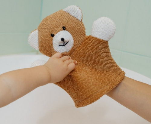Махровая мочалка-рукавичка Roxy Kids Baby Bear  в Казахстане, интернет-аптека Рокет Фарм