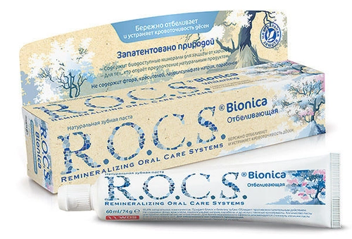 Паста зубная РОКС R.O.C.S. Bionica Отбеливающая Паста в Казахстане, интернет-аптека Рокет Фарм