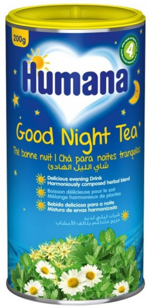 Humana Good Night Tea Чай спокойной ночи с 4 мес 200 гр  в Казахстане, интернет-аптека Рокет Фарм