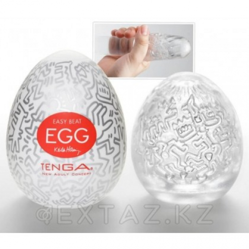 TENGA&Keith Haring Egg Мастурбатор яйцо Party  в Казахстане, интернет-аптека Рокет Фарм