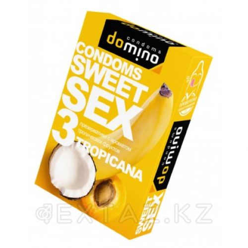 Презервативы для орального секса Sweetsex тропические фрукты №3  в Казахстане, интернет-аптека Рокет Фарм