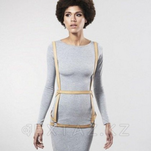 Упряжь MAZE- Arros Dress от Bijoux Indiscrets (коричневая)  в Казахстане, интернет-аптека Рокет Фарм