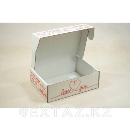Коробка "Love" белая (230*170*80 мм.)  в Казахстане, интернет-аптека Рокет Фарм