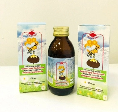 Редька черная медово-целебная Сироп в Казахстане, интернет-аптека Рокет Фарм