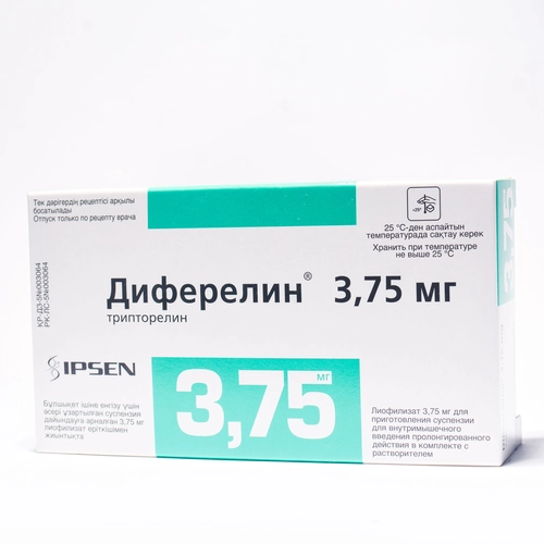 Диферелин 3,75 Лиофилизат для приготовления суспензии для инъекций 3,75мг 