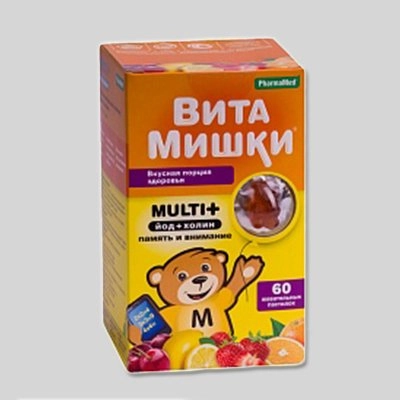 ВитаМишки Мульти+ йод + холин Пастилки в Казахстане, интернет-аптека Рокет Фарм