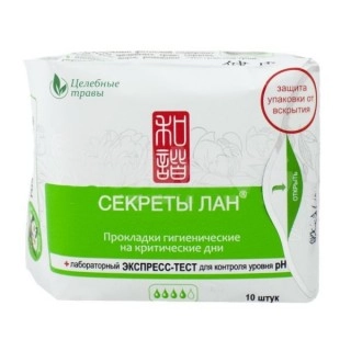 Прокладки Секреты Лан на травах 4 капли гигиенические Прокладки в Казахстане, интернет-аптека Рокет Фарм