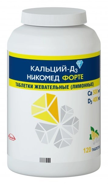 Кальций Д3 Никомед форте со вкусом лимона Таблетки в Казахстане, интернет-аптека Рокет Фарм